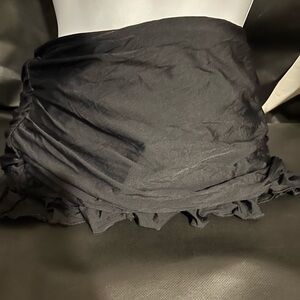 Black Ruffled  bikini skirt
